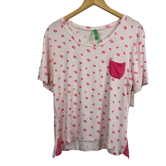 5 for $25| Honeydew Intimates Something Sweet Lips Pajama Top Size M NWT - Picture 1 of 8